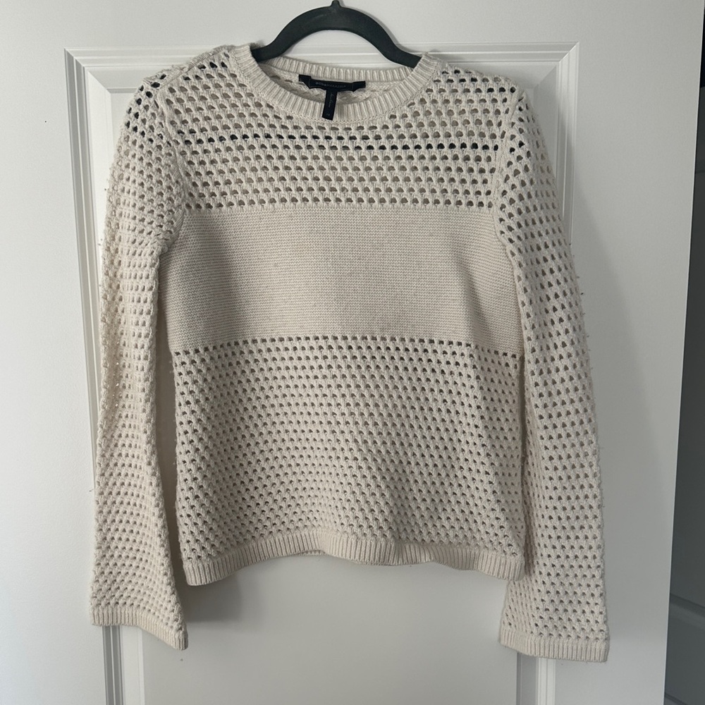 BCBGMaxAzria Ivory Knit Top